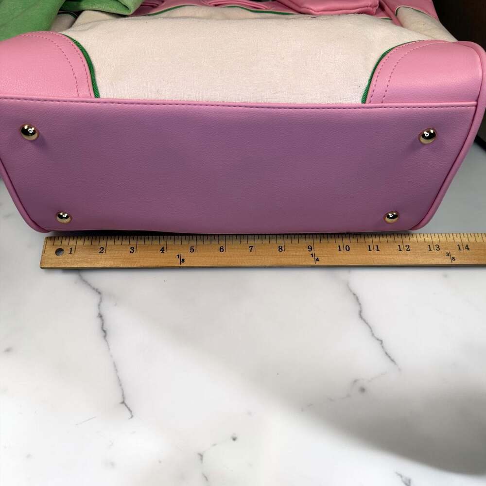 Juicy Couture Retro Strawberry Daydreamer Tote Bag in Pink with Green Bow - Picture 3 of 12